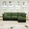 Streamdale Furniture Streamdale L-shaped Sectional Sofa With Convertible Ottoman & Pillows