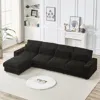 Streamdale Furniture Streamdale L-shaped Sofa With Cup Holder, Footrest & Pillows (usb/type-c Ports)