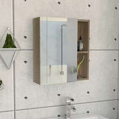 Streamdale Furniture Streamdale Labelle Medicine Cabinet With Mirror