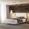 Streamdale Furniture Streamdale Lambswool Cream Headboard Bed Frame W/ Light, Queen In White