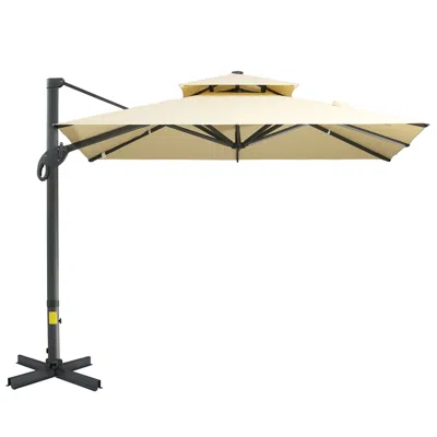 Streamdale Furniture Streamdale Large 9.8' Offset Patio Umbrella With Tilt