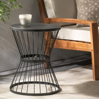 Streamdale Furniture Streamdale Lassen 16: Modern Hourglass End Table For Outdoor Sophistication