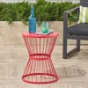 Streamdale Furniture Streamdale Lassen Modern Hourglass Side Table: Durable, Stylish Outdoor Accent