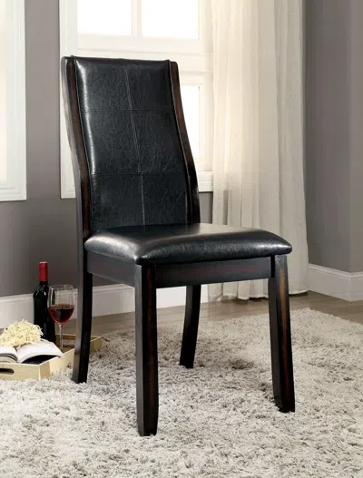 Streamdale Furniture Streamdale Leatherette Parson Dining Chair (brown Cherry Finish)