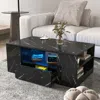 Streamdale Furniture Streamdale Led Coffee Table With Storage & Shelf