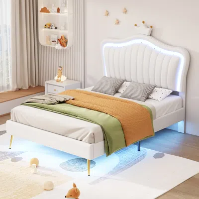 Streamdale Furniture Streamdale Led Light Twin Bed