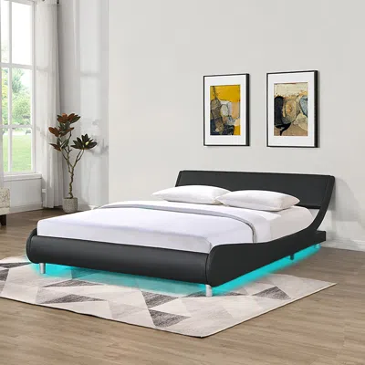 Streamdale Furniture Streamdale Led Platform Bed Frame