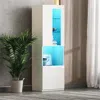 Streamdale Furniture Streamdale Led Storage Cabinet With Acrylic Door