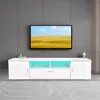 Streamdale Furniture Streamdale Led Tv Stand For Up To 75 Inch - Storage Included