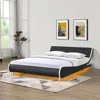 Streamdale Furniture Streamdale Led Upholstered Platform Bed