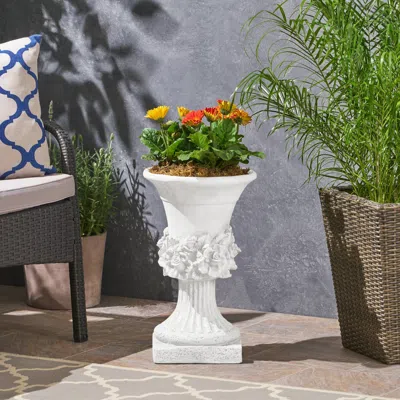 Streamdale Furniture Streamdale Lightweight Concrete Urn For Garden Height