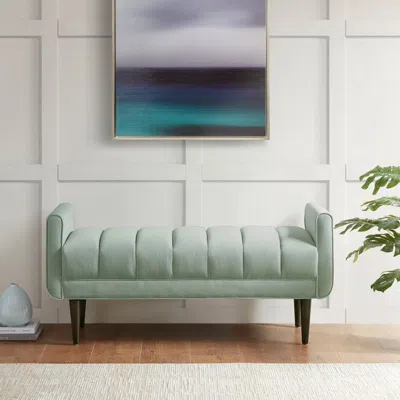 Streamdale Furniture Streamdale Linea Upholstered Modern Accent Bench