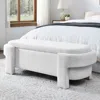 Streamdale Furniture Streamdale Linen Fabric Upholstered Bench With Large Storage Space For The