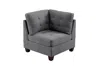 Streamdale Furniture Streamdale Linen Tufted Wedge Sofa With Nailheads