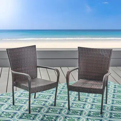 Streamdale Furniture Streamdale Littleton Pe Wicker Stacking Chair