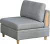 Streamdale Furniture Streamdale Living Room Furniture Armless Chair Light Dorris Fabric 1 Piece