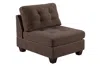 Streamdale Furniture Streamdale Living Room Furniture Tufted Armless Chair Coffee Linen Like Fabric