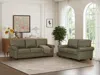 Streamdale Furniture Streamdale Living Room Sofa With Storage Sofa 2+3 Sectional Grey Faux Leather