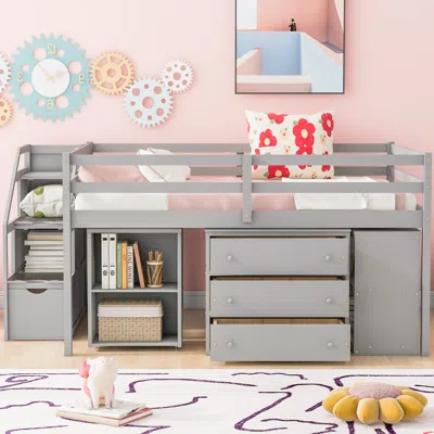 Streamdale Furniture Streamdale Loft Bed With Desk