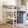 Streamdale Furniture Streamdale Loft Bed With Desk, Shelves, Outlet, Light, Wardrobe