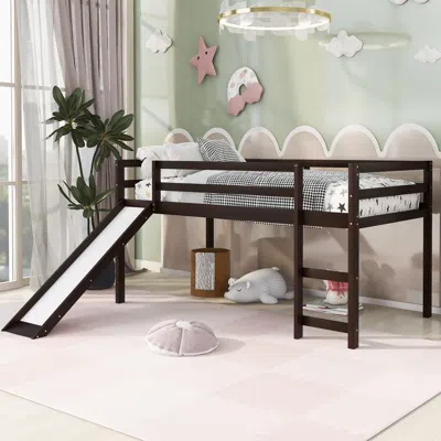 Streamdale Furniture Streamdale Loft Bed With Slide In Metallic
