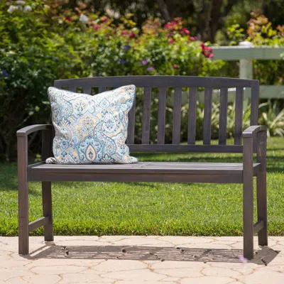 Streamdale Furniture Streamdale Loja Bench: Durable Acacia Wood Bench For Outdoor Comfort And Style
