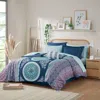 STREAMDALE FURNITURE STREAMDALE LORETTA BOHO COMFORTER SET WITH BED SHEETS