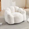 Streamdale Furniture Streamdale Lotus Compression Bean Bag Sofa - White In White