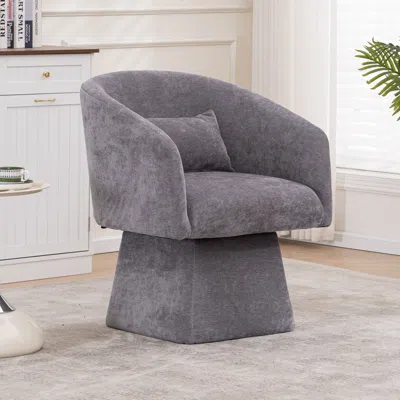 Streamdale Furniture Streamdale Lounge Chair With Swivel Gray