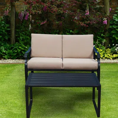 Streamdale Furniture Streamdale Loveseat And Table Schwarz