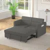 Streamdale Furniture Streamdale Loveseat Convertible Sofa Bed (dark Grey, 54.5"x33"x31.5")