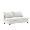 Streamdale Furniture Streamdale Loveseat Module For Modular Sectional Sofa,chenille,minimalist Style