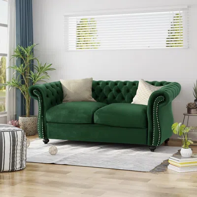 Streamdale Furniture Streamdale Loveseat Sofa In Green