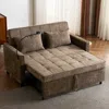 Streamdale Furniture Streamdale Loveseat Sofa Bed W/ Revers. Back, Side Pockets, Usbs & Phone Holder