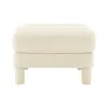 Streamdale Furniture Streamdale Lucas Ottoman Polyester-beige In White