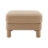 Streamdale Furniture Streamdale Lucas Ottoman Polyester-coffee In Brown