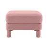Streamdale Furniture Streamdale Lucas Ottoman Polyester-pink In Pink