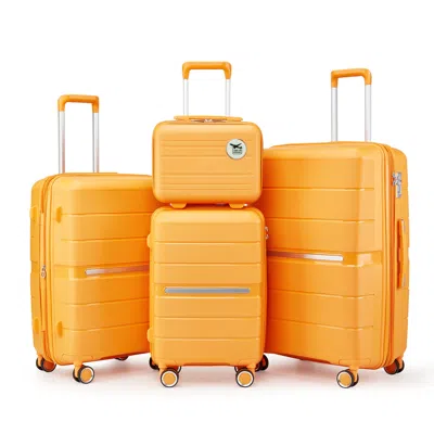 Streamdale Furniture Streamdale Luggage Sets 4 Piece(14/20/24/28) Pp Lightweight & Durable Expandable Suitcase