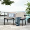 Streamdale Furniture Streamdale Luna Outdoor Patio Pp Loveseat, Frame With Cushion
