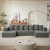 Streamdale Furniture Streamdale Luxurious Chenille U-shape Sectional Sofa
