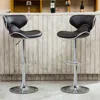 Streamdale Furniture Streamdale Luxurious Modern Air Lift Bar Stools With Adjustable Faux Leather Cushions (set Of 2)