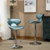 Streamdale Furniture Streamdale Luxurious Modern Air Lift Bar Stools With Adjustable Faux Leather Cushions (set Of 2)