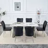 Streamdale Furniture Streamdale Luxurious Pandora Table & 6 Pu Chairs