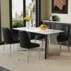 Streamdale Furniture Streamdale Luxurious Sintered Stone Dining Set - 4 Chairs