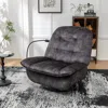Streamdale Furniture Streamdale Luxurious Velvet Recliner With Phone Holder