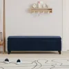 Streamdale Furniture Streamdale Luxurious Velvet Storage Ottoman With Spacious Storage And Versatile Use
