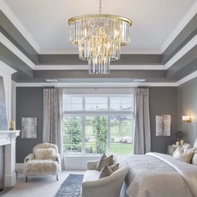 Streamdale Furniture Streamdale Luxury Crystal Chandelier Modern Chandeliers Lights (no Bulbs)