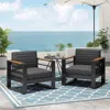 Streamdale Furniture Streamdale Luxury Outdoor Club Chair Set With Water-resistant Cushions
