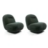 Streamdale Furniture Streamdale Luxury Velvet Swivel Accent Chair (2pcs)