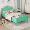 Streamdale Furniture Streamdale Macaron Twin Size Toddler Bed With Side Safety Rails And Headboard